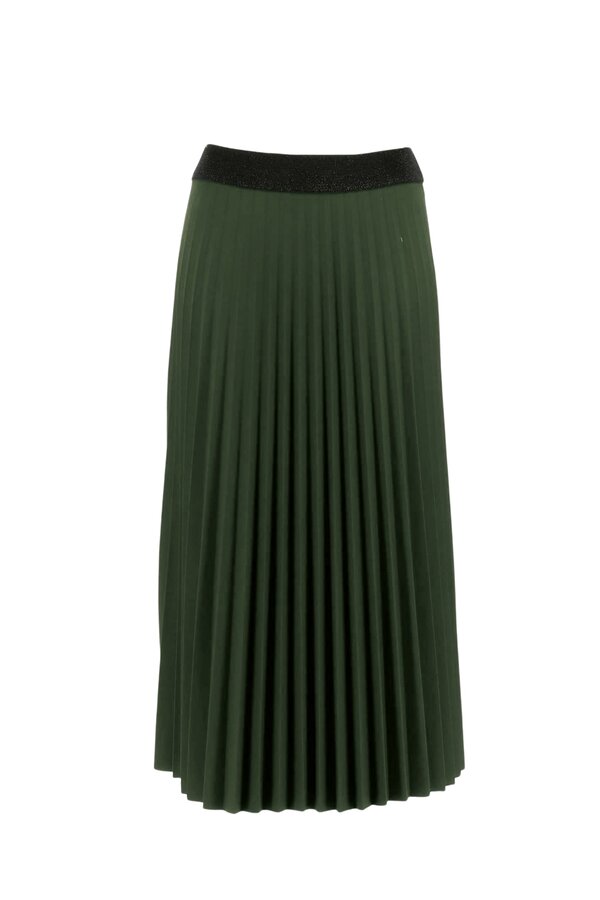 Plissé Rok - Groen