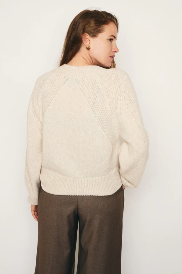Odette Round Neck - Creme Stone