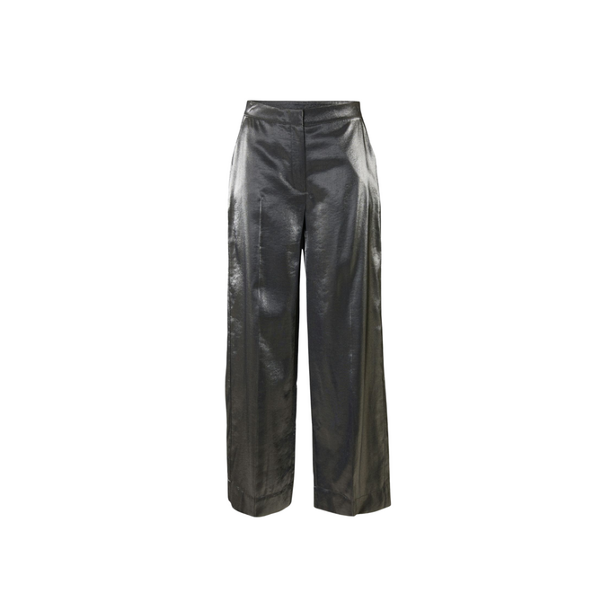 Margot Wide Leg Pants - Metallic