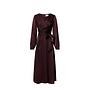 Rimini Heavy Sateen Dress - Burgundy