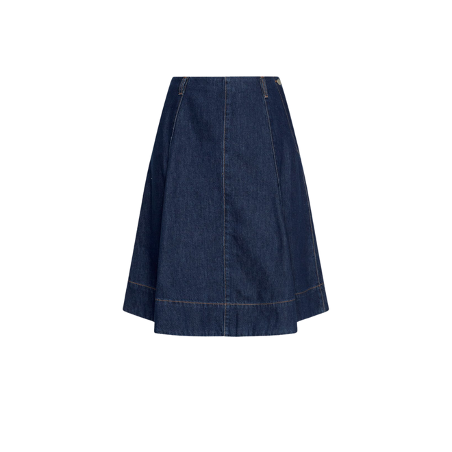 Adna Alena Skirt - Dark Blue Wash