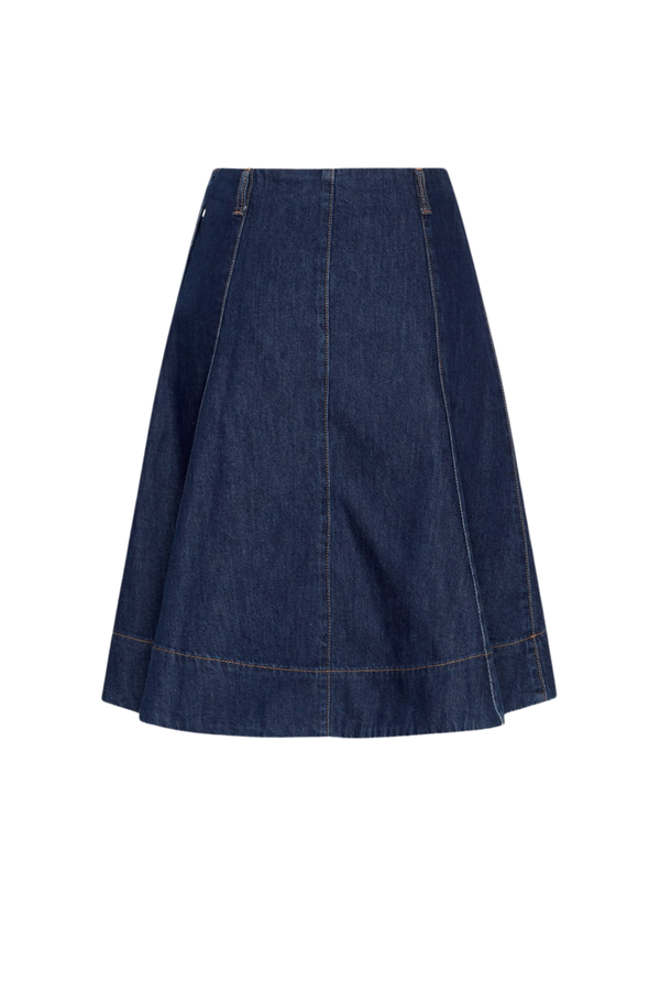 Adna Alena Skirt - Dark Blue Wash