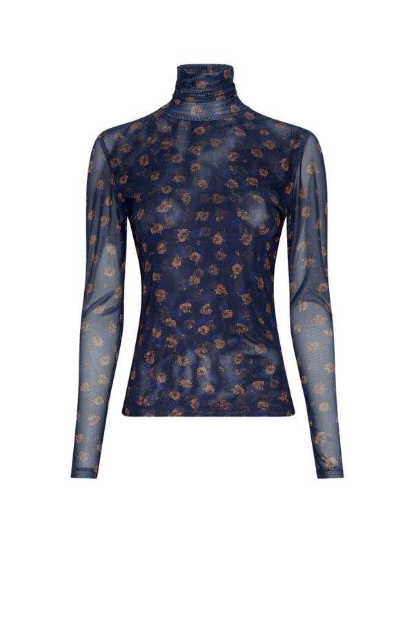 Ginie Illenora Top AOP - Mari Blue Flower