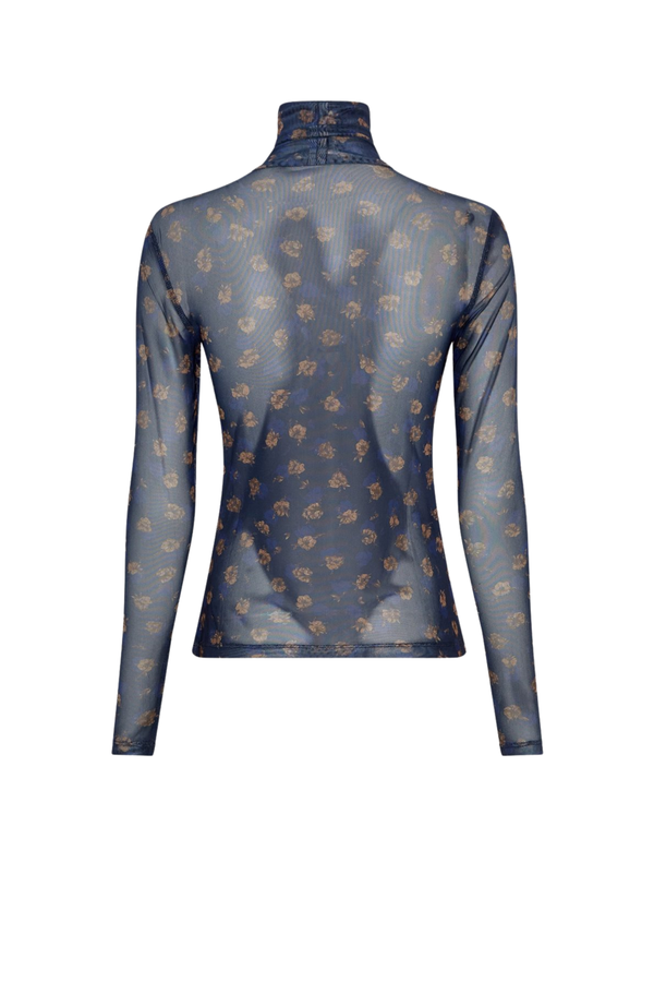Ginie Illenora Top AOP - Mari Blue Flower