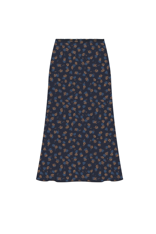Ginie Illenora Skirt AOP - Mari Blue Flower