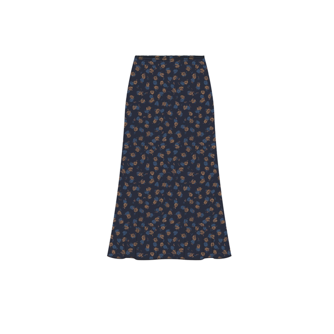 Ginie Illenora Skirt AOP - Mari Blue Flower