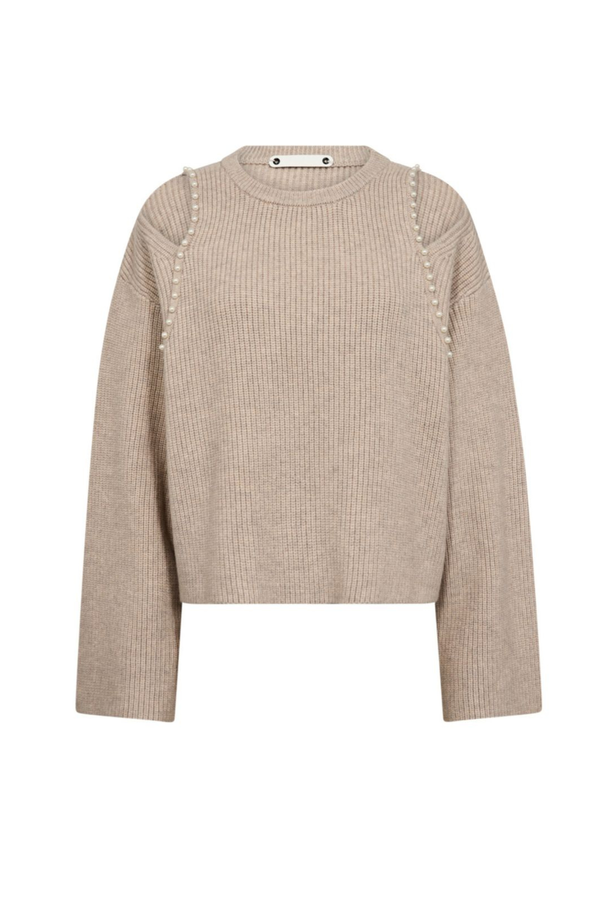 Row Rib Pearl Knit - Bone