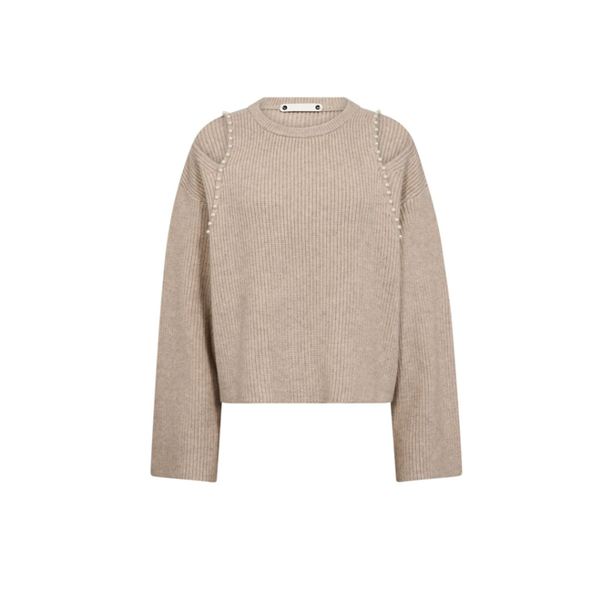 Row Rib Pearl Knit - Bone