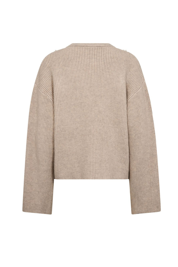 Row Rib Pearl Knit - Bone