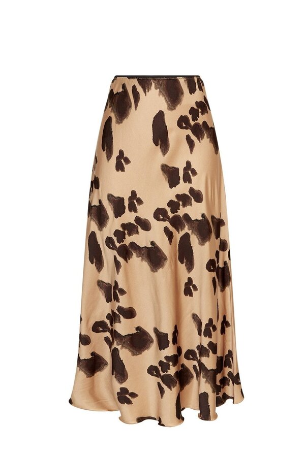 Clarette Irida Skirt AOP - Iced Coffee Leo