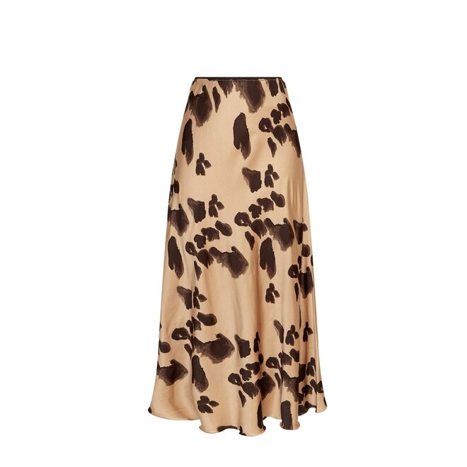 Clarette Irida Skirt AOP - Iced Coffee Leo