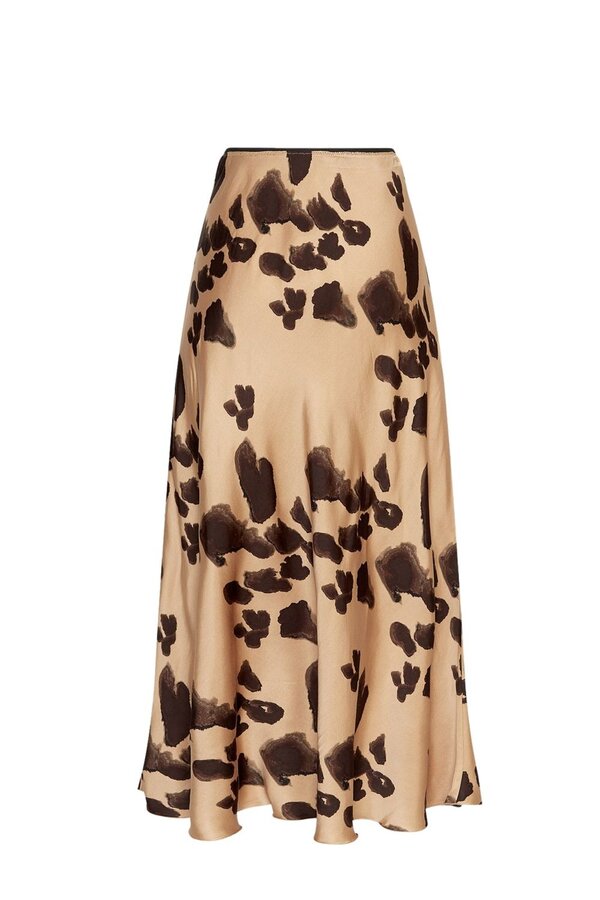 Clarette Irida Skirt AOP - Iced Coffee Leo