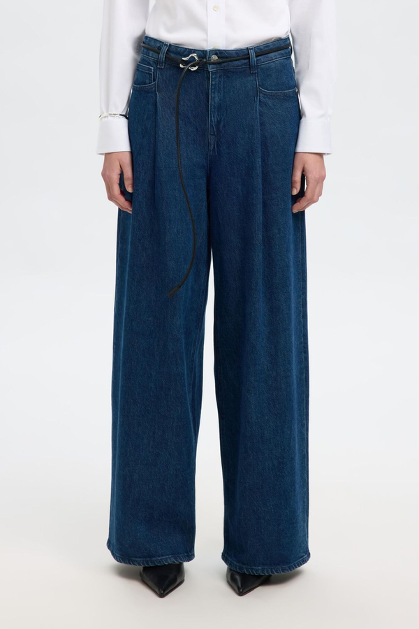 Extra Wide Selma Noa Hw Jeans - Dark Blue Jeans