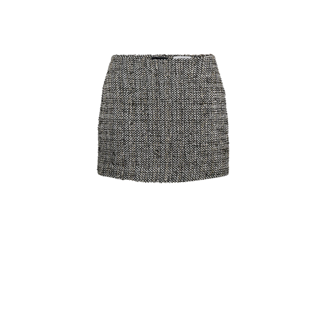 Ruby Knitted Skirt - Jet Stream Black