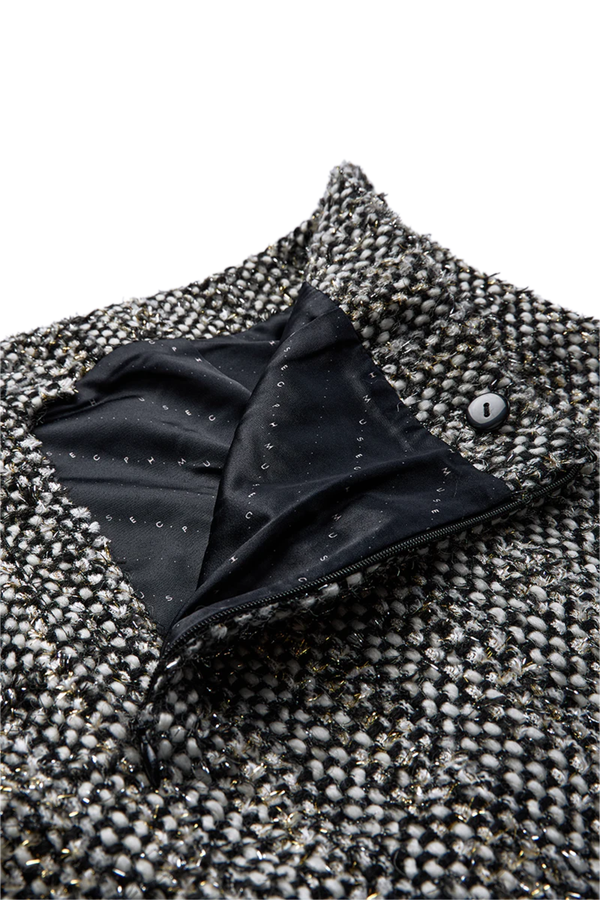 Ruby Knitted Skirt - Jet Stream Black