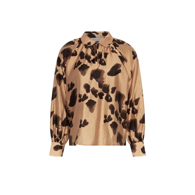 Nilla Romina Top AOP - Iced Coffee Leo