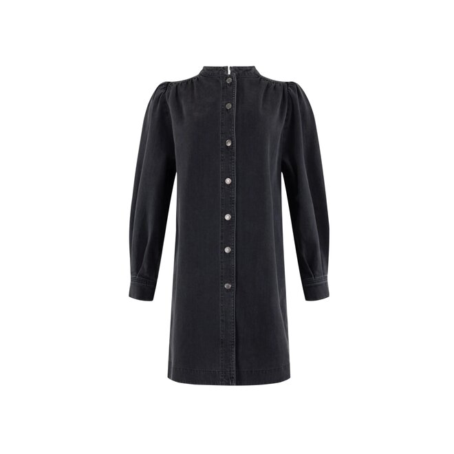 Denim Jurk - Off Black