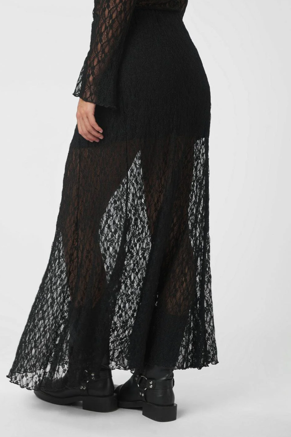 Mariya Lace Skirt - Black
