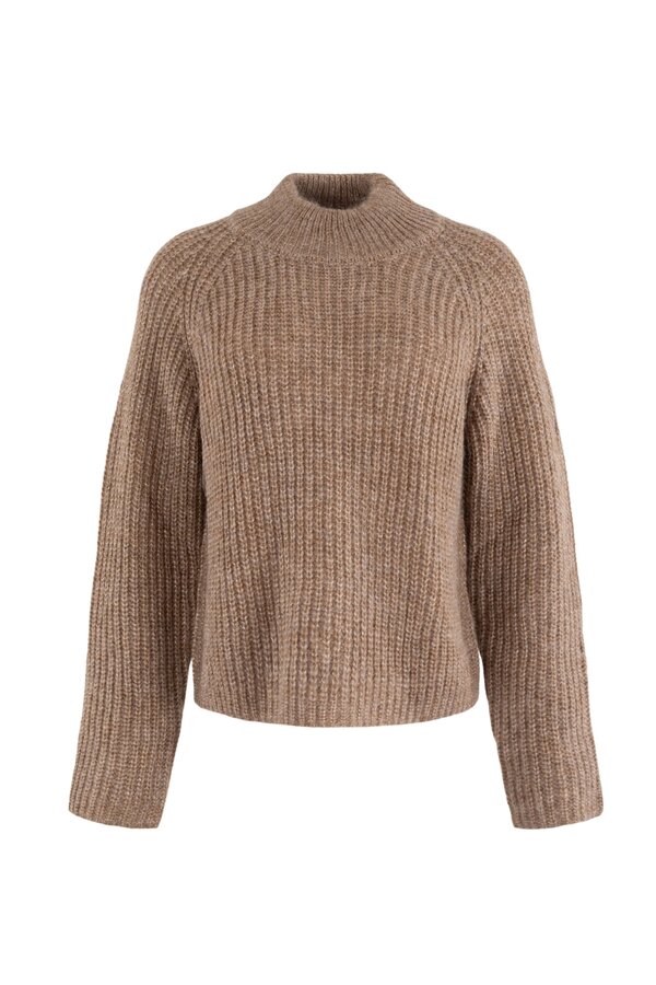 Geribde Trui - Camel