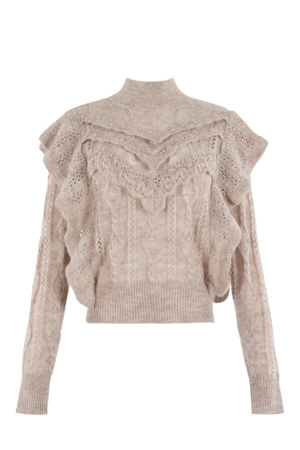 Ruffle Pullover - Chalk