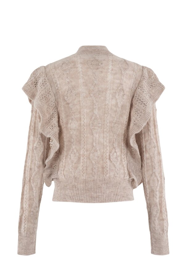 Ruffle Pullover - Chalk