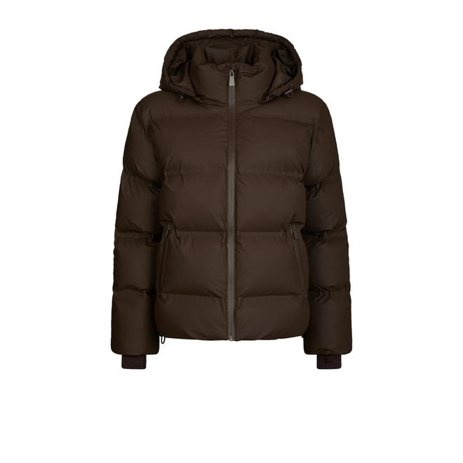 Fox C Puffer Jacket - Dark Brown