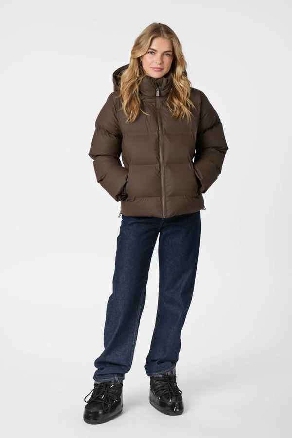 Fox C Puffer Jacket - Dark Brown