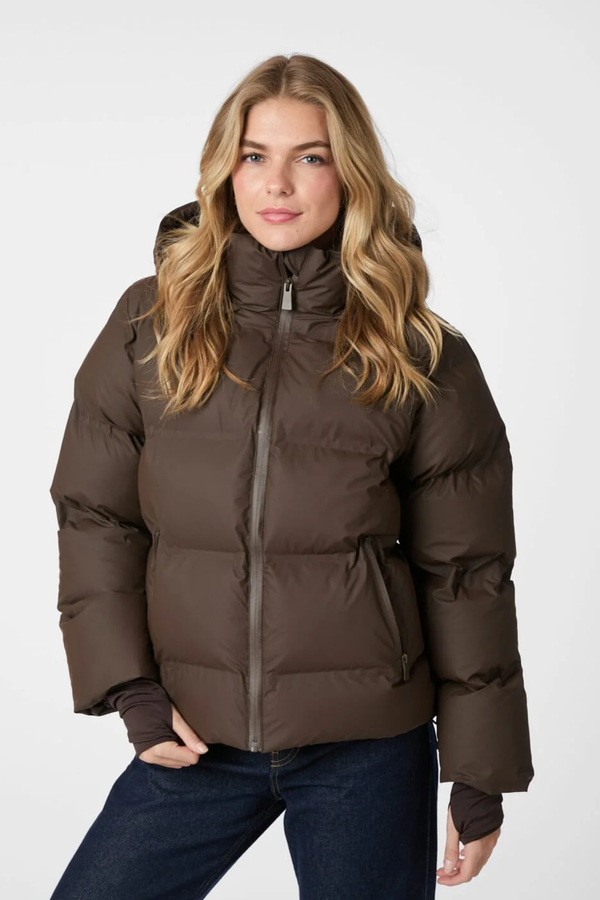 Fox C Puffer Jacket - Dark Brown