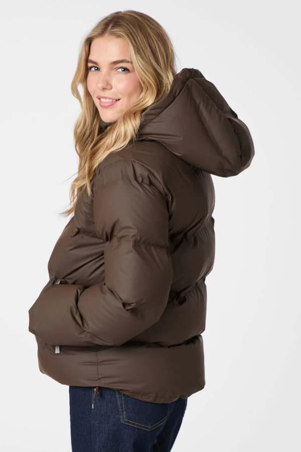 Fox C Puffer Jacket - Dark Brown