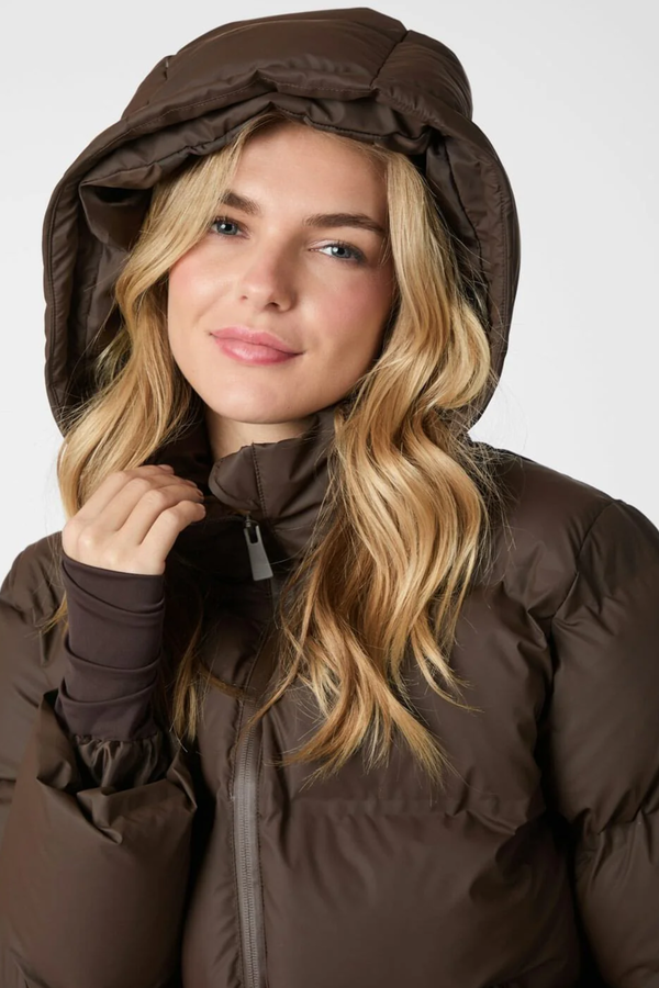 Fox C Puffer Jacket - Dark Brown