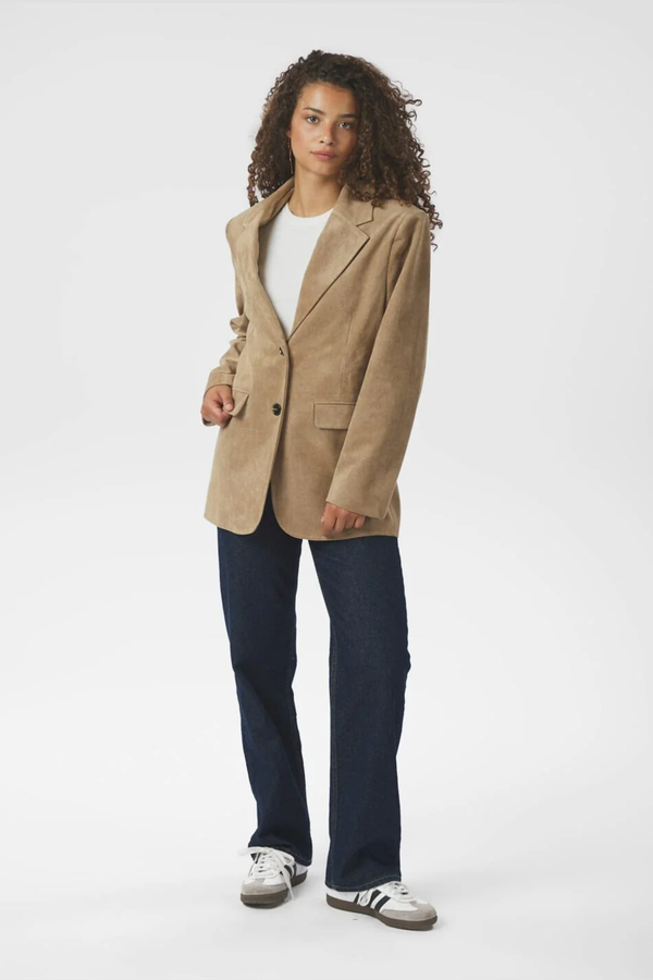 Namy Imitated Suede Blazer - Sand