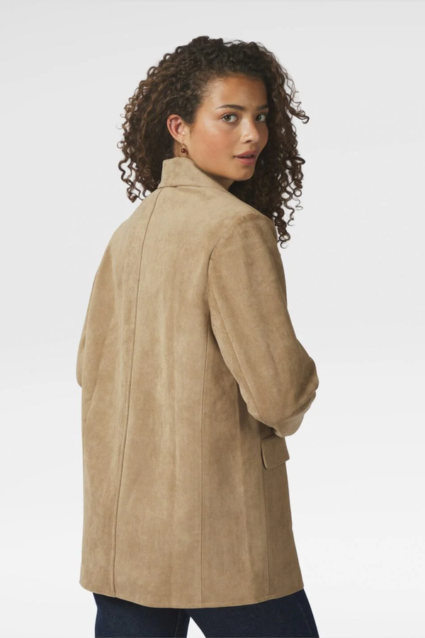 Namy Imitated Suede Blazer - Sand