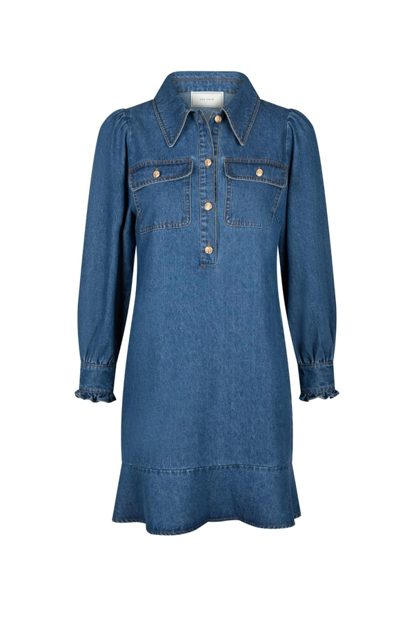Nikko Denim Dress - Blue