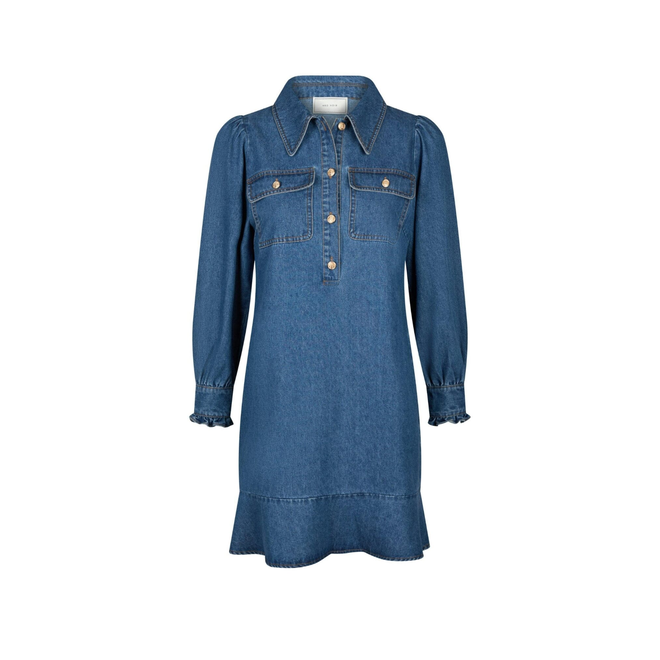 Nikko Denim Dress - Blue