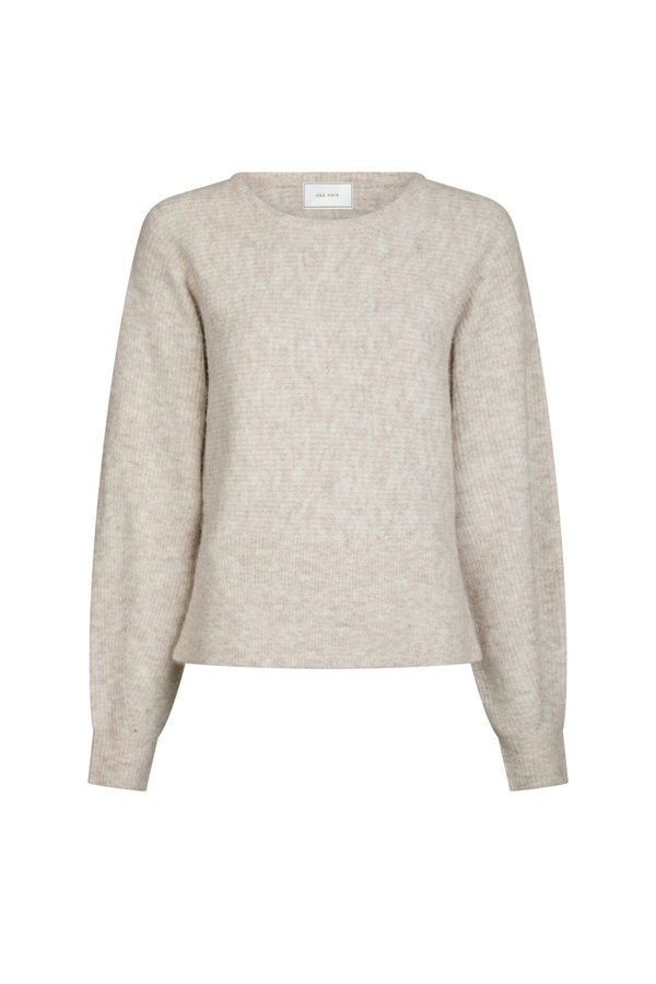 Turuna Structure Knit Blouse - Sand Melange