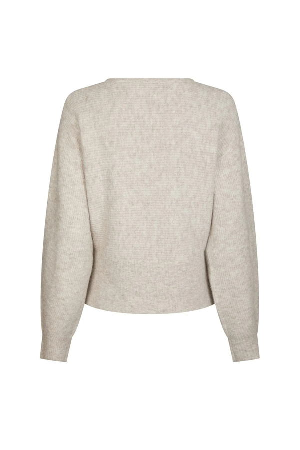 Turuna Structure Knit Blouse - Sand Melange