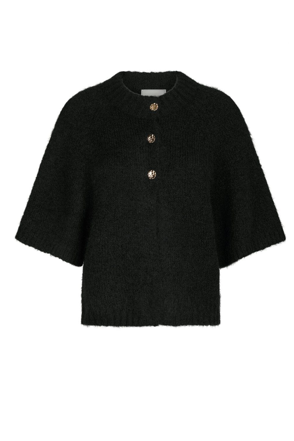 Benuta Fluffy Knit Cardigan - Black