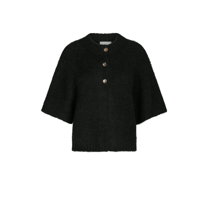 Benuta Fluffy Knit Cardigan - Black