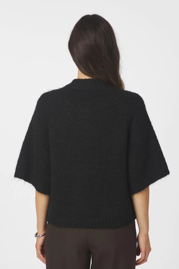 Benuta Fluffy Knit Cardigan - Black