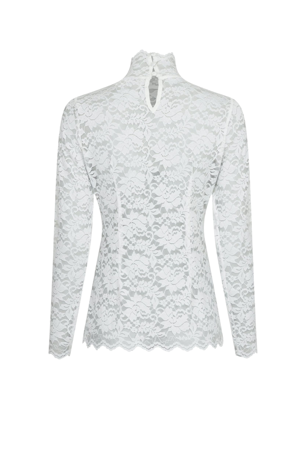 Liza Laceflower Blouse - White