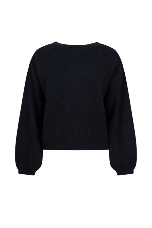 Annabel Big Bow Knit - Black