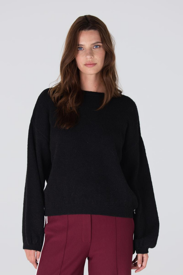 Annabel Big Bow Knit - Black