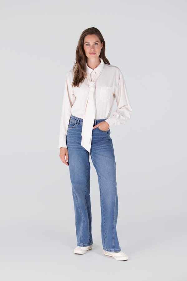 Ess Blouse Necktie - Off White