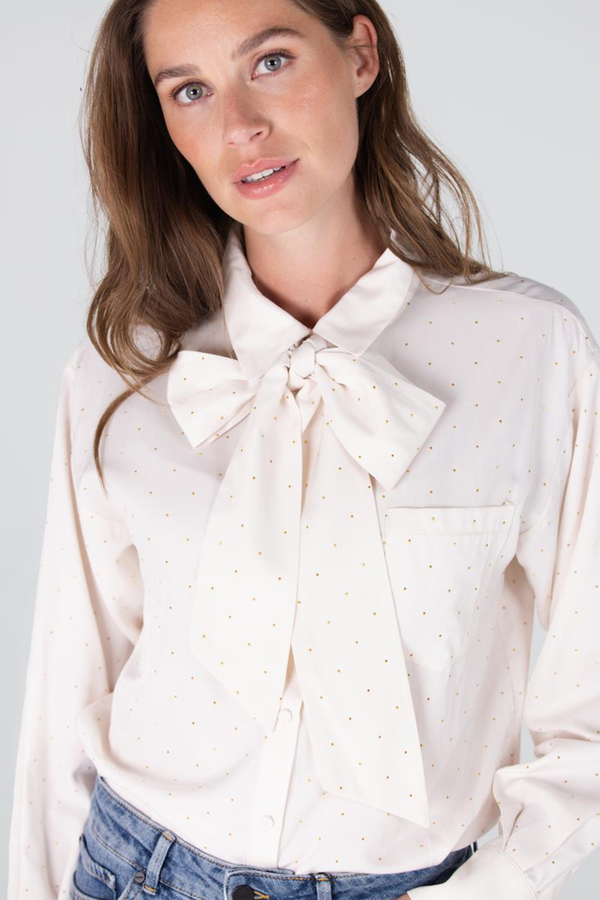 Ess Blouse Necktie - Off White