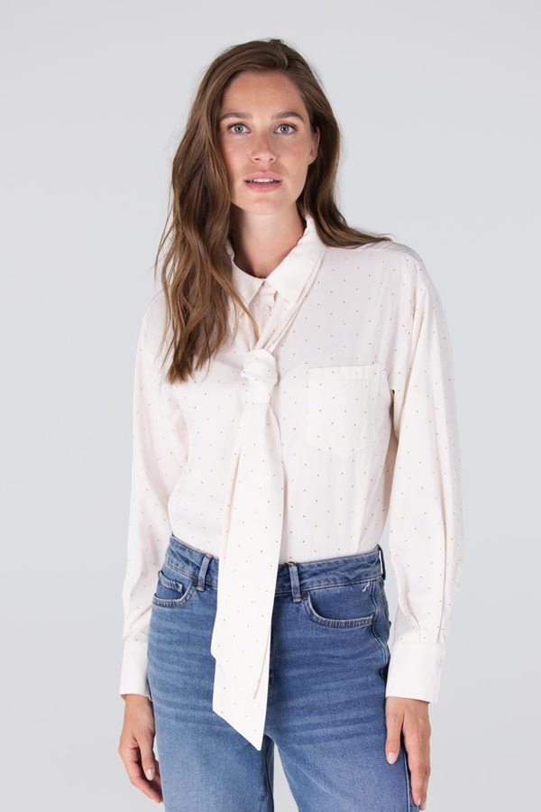 Ess Blouse Necktie - Off White