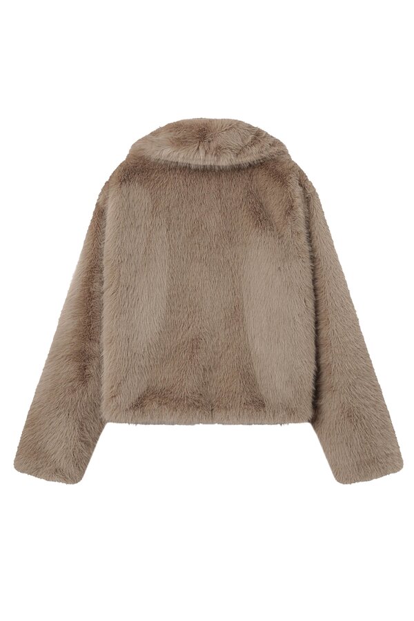 Shonna Faux Fur Jacket - Grege
