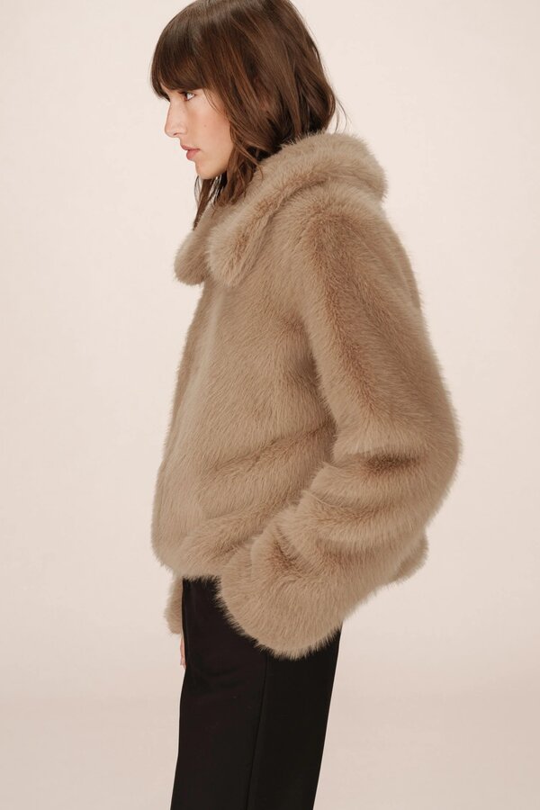Shonna Faux Fur Jacket - Grege