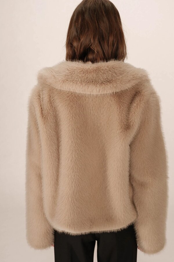 Shonna Faux Fur Jacket - Grege