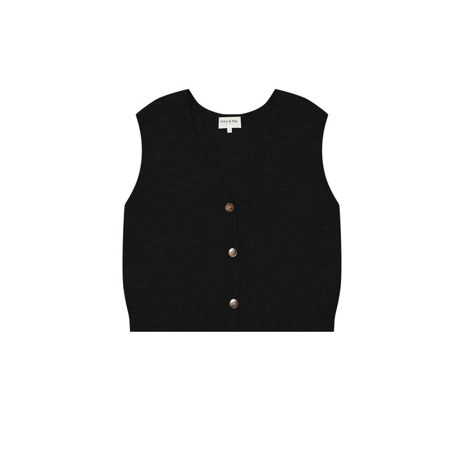 Sleeveless Cardigan Santa - Chocolat