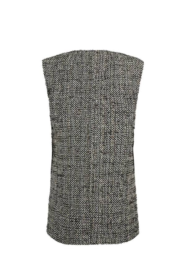 Rubi Knitted Waistcoat - Jet Stream Black